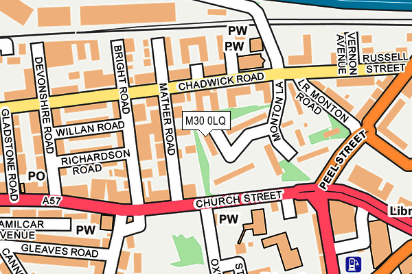 M30 0LQ map - OS OpenMap – Local (Ordnance Survey)