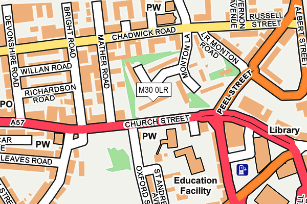 M30 0LR map - OS OpenMap – Local (Ordnance Survey)