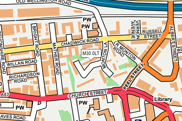 M30 0LT map - OS OpenMap – Local (Ordnance Survey)