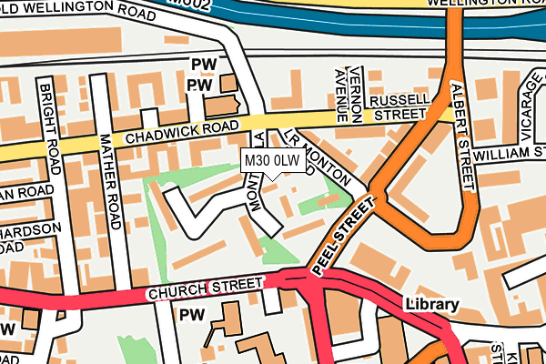 M30 0LW map - OS OpenMap – Local (Ordnance Survey)