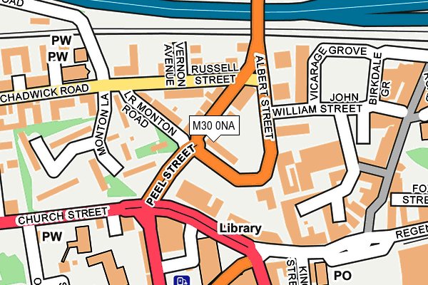 M30 0NA map - OS OpenMap – Local (Ordnance Survey)