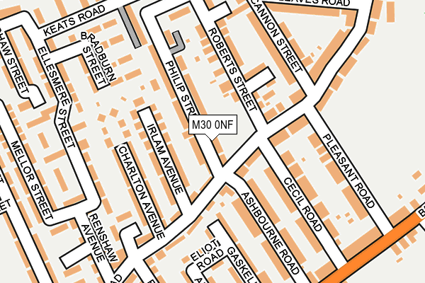 M30 0NF map - OS OpenMap – Local (Ordnance Survey)