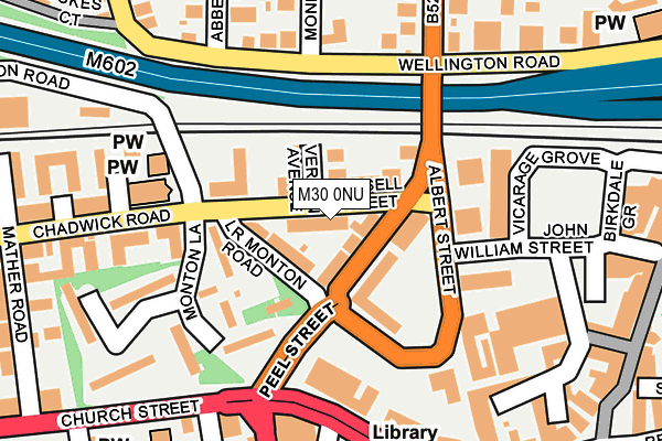 M30 0NU map - OS OpenMap – Local (Ordnance Survey)