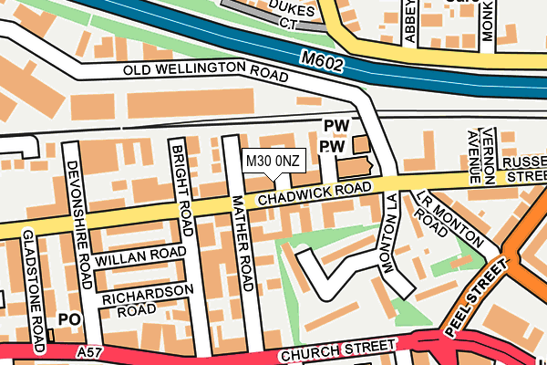 M30 0NZ map - OS OpenMap – Local (Ordnance Survey)