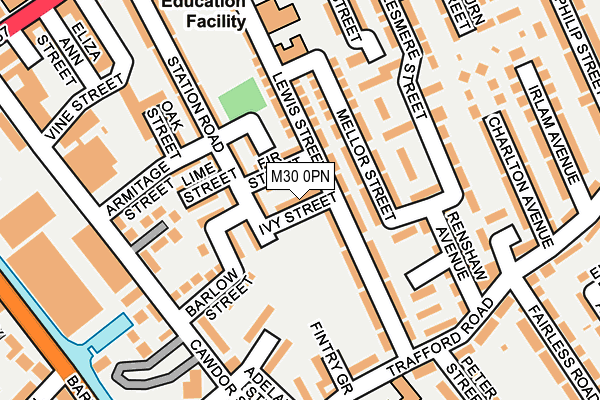 M30 0PN map - OS OpenMap – Local (Ordnance Survey)