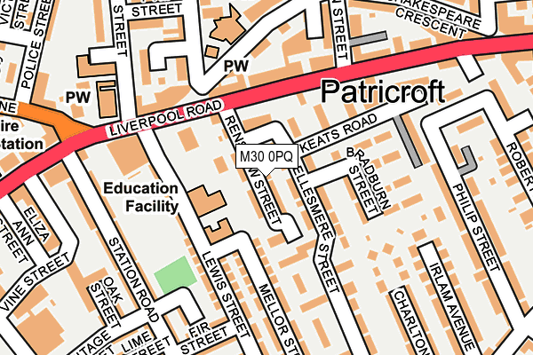 M30 0PQ map - OS OpenMap – Local (Ordnance Survey)