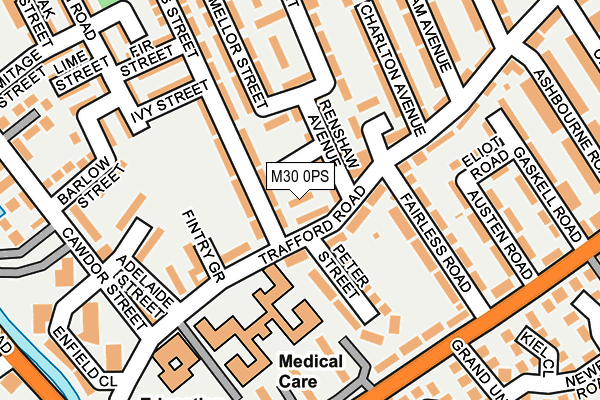 M30 0PS map - OS OpenMap – Local (Ordnance Survey)