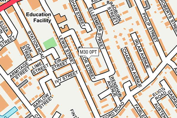 M30 0PT map - OS OpenMap – Local (Ordnance Survey)