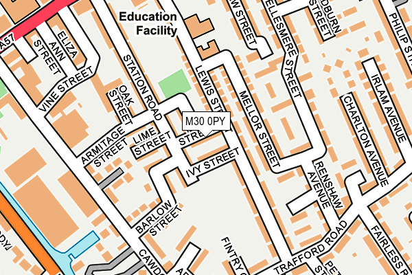 M30 0PY map - OS OpenMap – Local (Ordnance Survey)