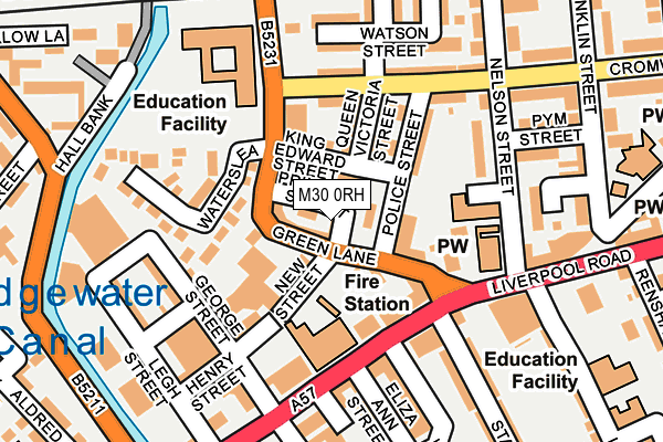 M30 0RH map - OS OpenMap – Local (Ordnance Survey)