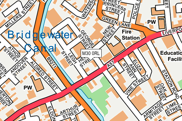 M30 0RL map - OS OpenMap – Local (Ordnance Survey)