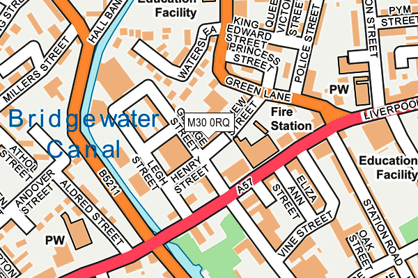 M30 0RQ map - OS OpenMap – Local (Ordnance Survey)