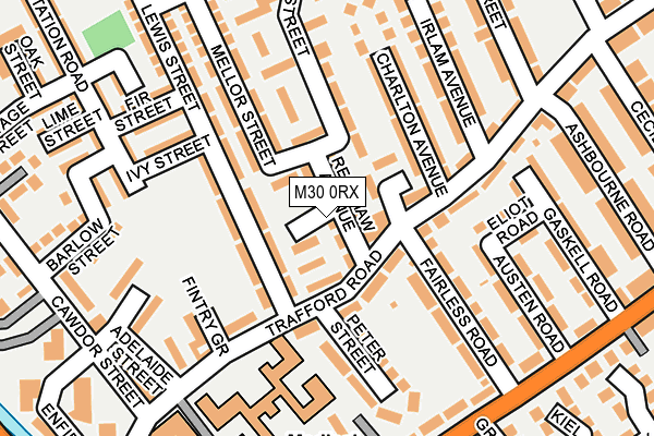 M30 0RX map - OS OpenMap – Local (Ordnance Survey)