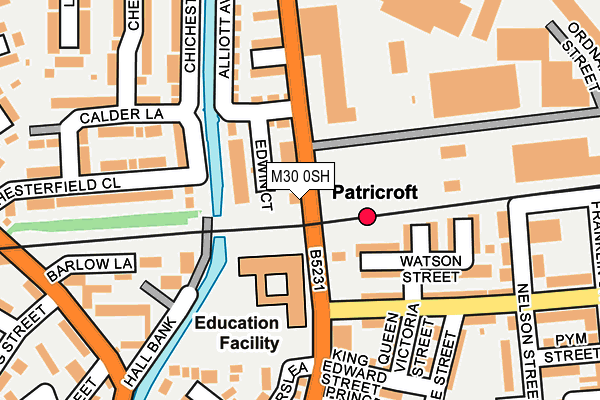 M30 0SH map - OS OpenMap – Local (Ordnance Survey)