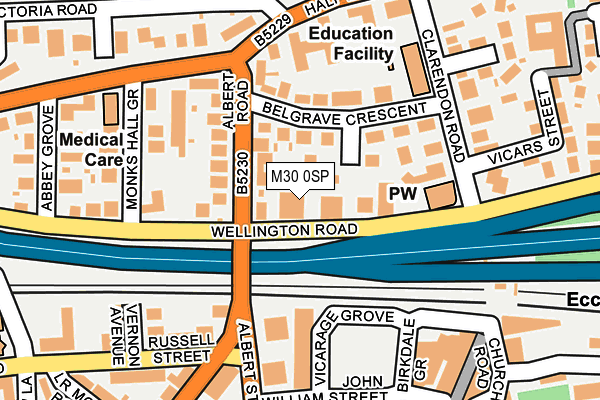 M30 0SP map - OS OpenMap – Local (Ordnance Survey)