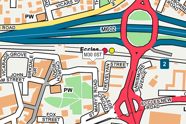 M30 0ST map - OS OpenMap – Local (Ordnance Survey)