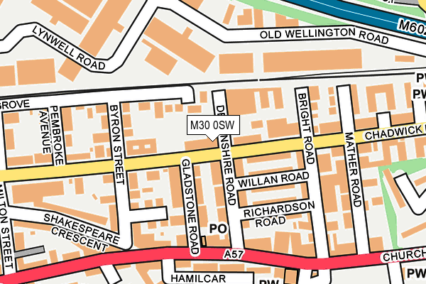 M30 0SW map - OS OpenMap – Local (Ordnance Survey)