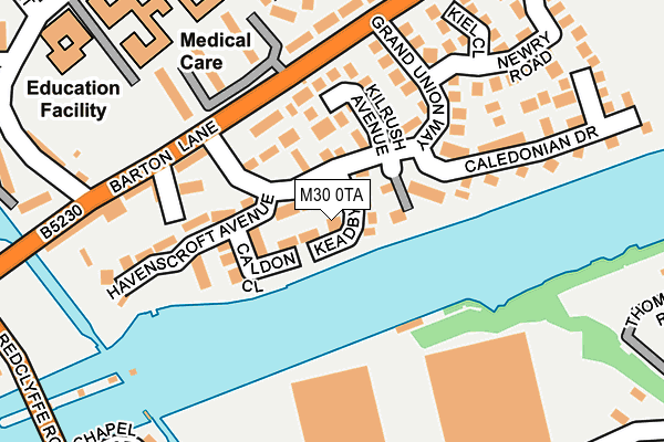 M30 0TA map - OS OpenMap – Local (Ordnance Survey)