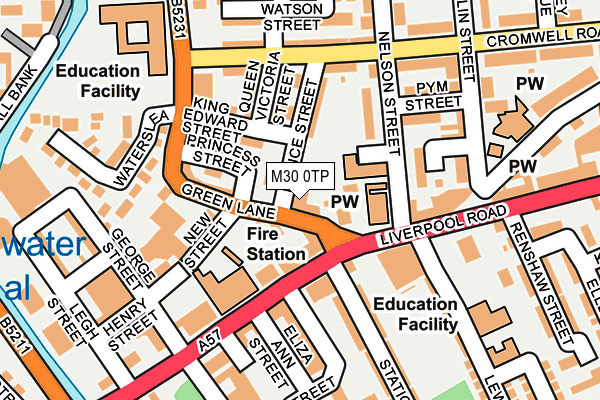 M30 0TP map - OS OpenMap – Local (Ordnance Survey)