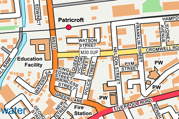 M30 0UP map - OS OpenMap – Local (Ordnance Survey)