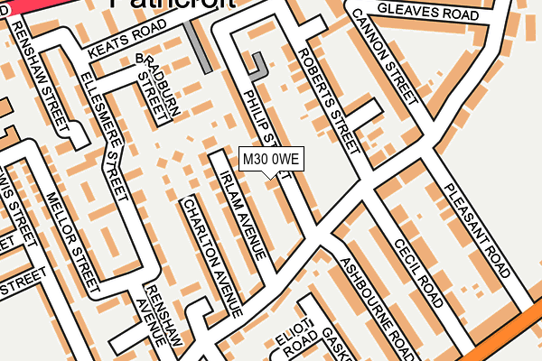 M30 0WE map - OS OpenMap – Local (Ordnance Survey)