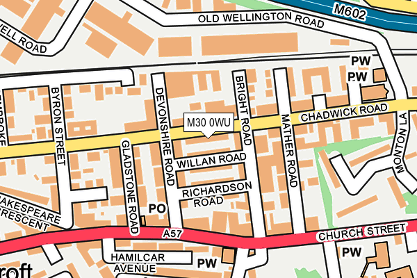 M30 0WU map - OS OpenMap – Local (Ordnance Survey)