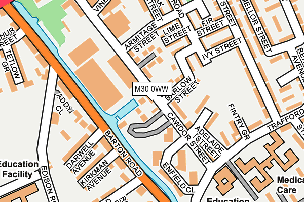 M30 0WW map - OS OpenMap – Local (Ordnance Survey)
