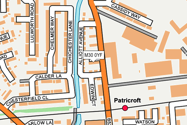 M30 0YF map - OS OpenMap – Local (Ordnance Survey)