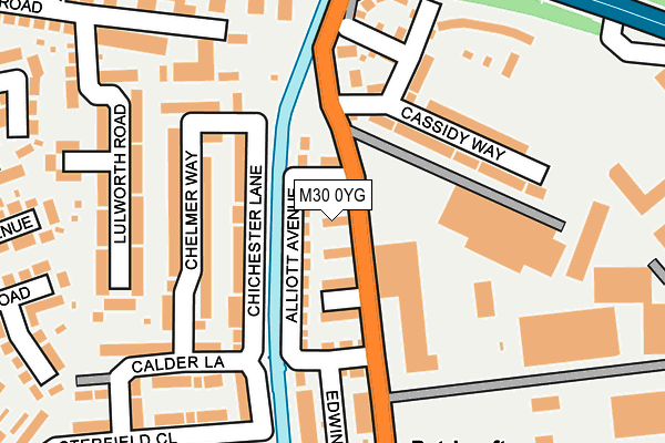 M30 0YG map - OS OpenMap – Local (Ordnance Survey)