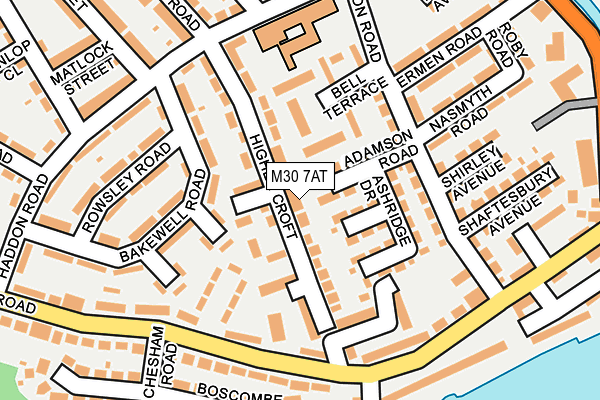 M30 7AT map - OS OpenMap – Local (Ordnance Survey)