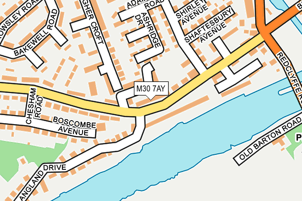 M30 7AY map - OS OpenMap – Local (Ordnance Survey)