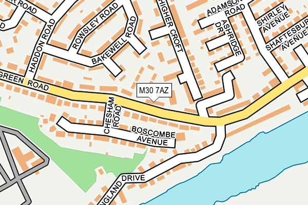 M30 7AZ map - OS OpenMap – Local (Ordnance Survey)