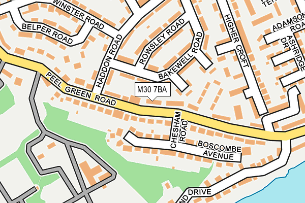 M30 7BA map - OS OpenMap – Local (Ordnance Survey)