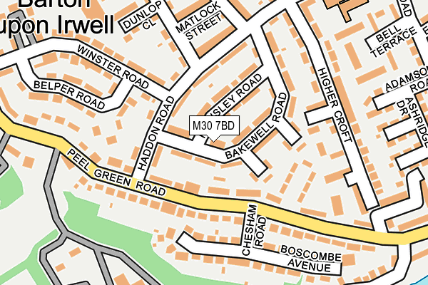 M30 7BD map - OS OpenMap – Local (Ordnance Survey)