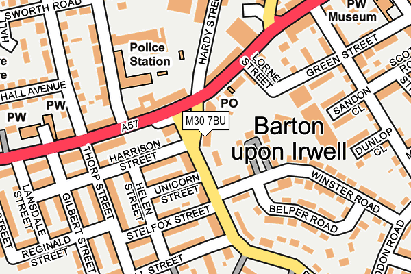 M30 7BU map - OS OpenMap – Local (Ordnance Survey)