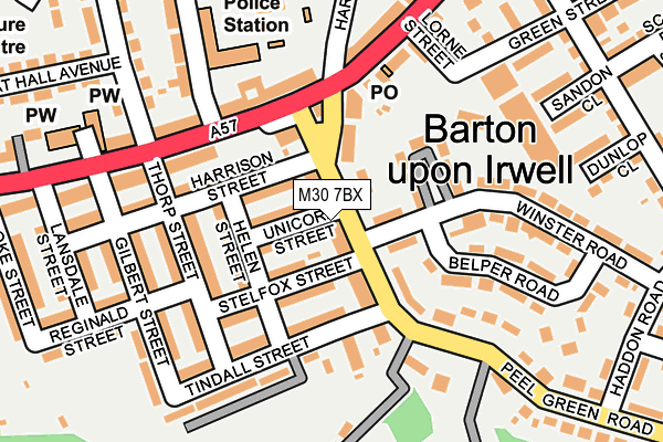 M30 7BX map - OS OpenMap – Local (Ordnance Survey)