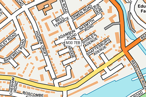 M30 7EB map - OS OpenMap – Local (Ordnance Survey)