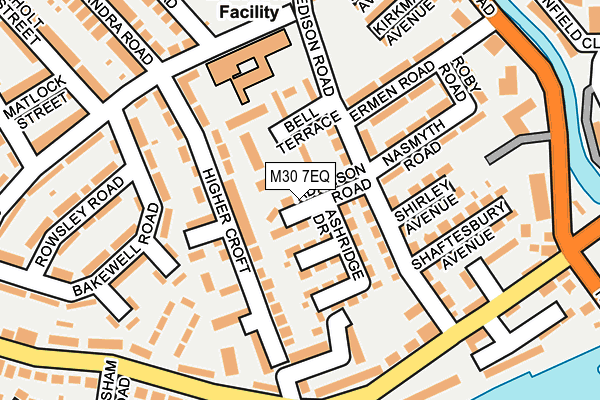 M30 7EQ map - OS OpenMap – Local (Ordnance Survey)