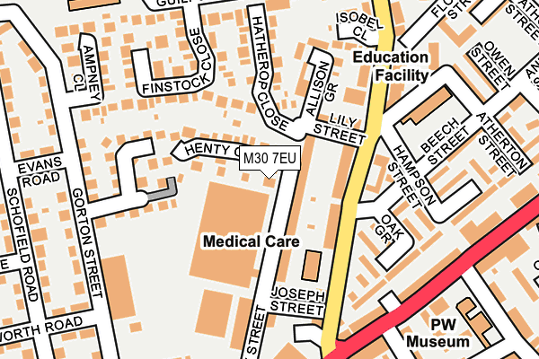 M30 7EU map - OS OpenMap – Local (Ordnance Survey)