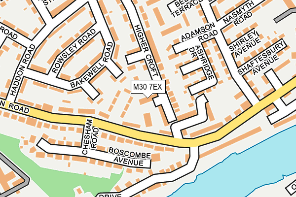 M30 7EX map - OS OpenMap – Local (Ordnance Survey)
