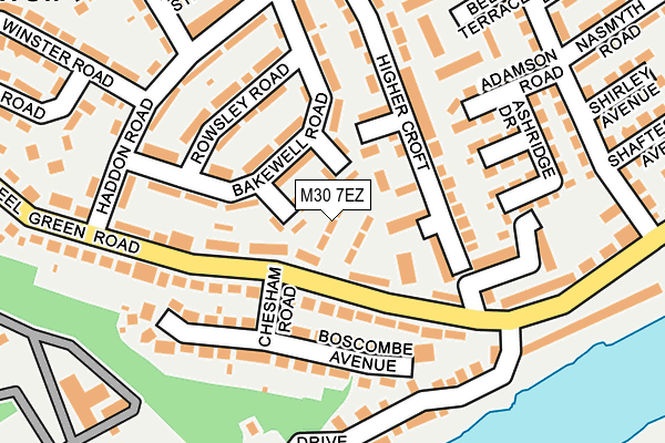 M30 7EZ map - OS OpenMap – Local (Ordnance Survey)
