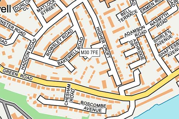 M30 7FE map - OS OpenMap – Local (Ordnance Survey)