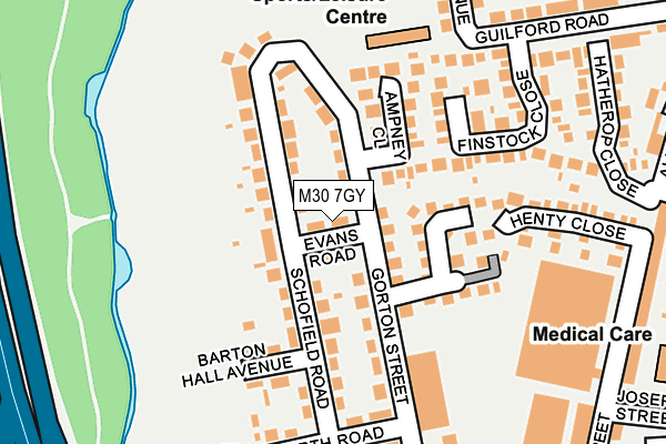 M30 7GY map - OS OpenMap – Local (Ordnance Survey)