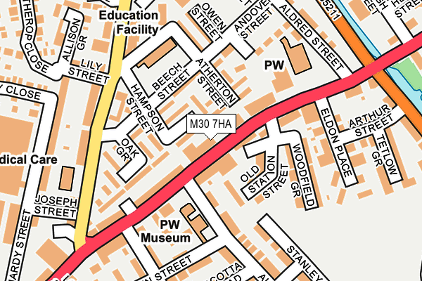 M30 7HA map - OS OpenMap – Local (Ordnance Survey)