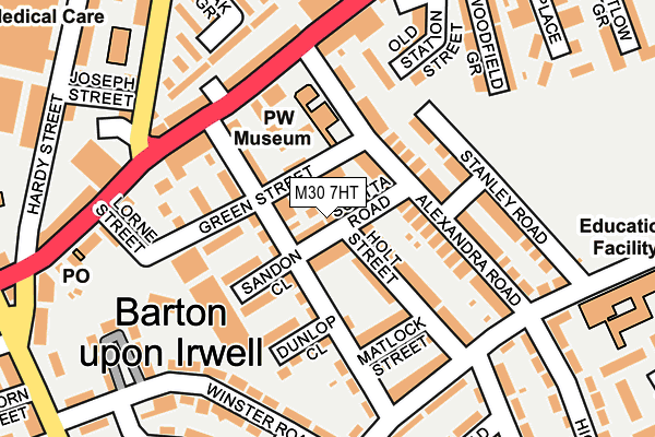 M30 7HT map - OS OpenMap – Local (Ordnance Survey)