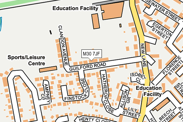 M30 7JF map - OS OpenMap – Local (Ordnance Survey)