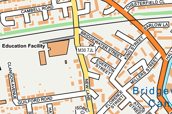 M30 7JL map - OS OpenMap – Local (Ordnance Survey)