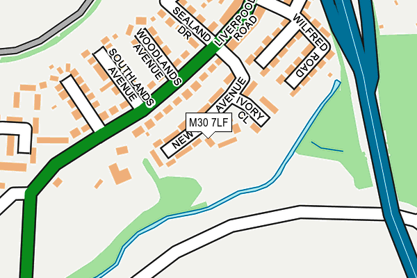 M30 7LF map - OS OpenMap – Local (Ordnance Survey)