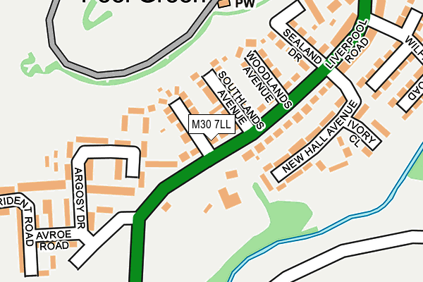 M30 7LL map - OS OpenMap – Local (Ordnance Survey)