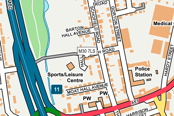 M30 7LS map - OS OpenMap – Local (Ordnance Survey)